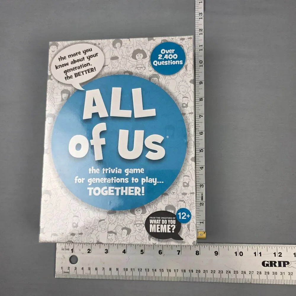 All of Us Family Trivia Game Multi Generational Family Reunion Card Holidays